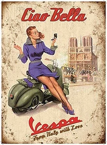 Ciao Bella Vespa fridge magnet - Picture 1 of 1
