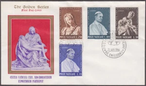 VATICANO Sc #383-6.1 FDC PAPA PABLO VI, PIETA de MICHELANGELO, FERIA MUNDIAL DE NY - Imagen 1 de 1