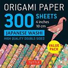 Origami Paper 300 sheets Japanese Washi Patterns 4" (10 cm): Tuttle ORIGAMI Pape