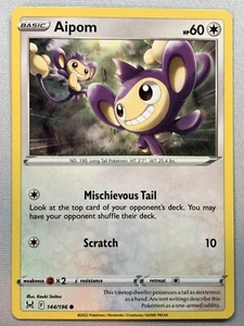 Pokemon Lost Origin Aipom 144/196 NM/M - Picture 1 of 1