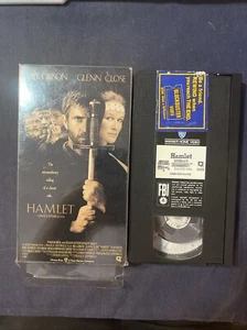 Hamlet (VHS, 1991) Mel Gibson Glenn Close Blockbuster - Imagen 1 de 2