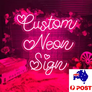 Custom Personalized Neon LED Light Sign Party Wedding Beer Bar Room Wall Decor - Picture 1 of 9