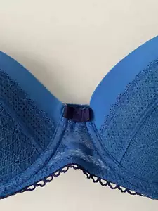 Marks & Spencer Balconette BH Blau Größen Verfügbar 34B 32C Geo Mesh - Bild 1 von 10