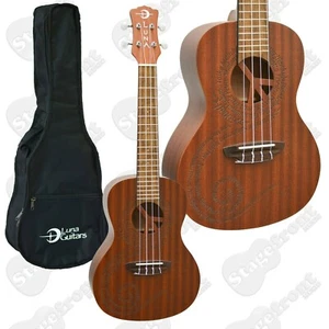LUNA CONCERT UKULELE LASER ETCHED MALUHIA PEACE W/ GIG BAG - UKEMALU - Picture 1 of 2