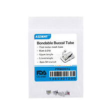 Azdent 1360301100 Buccal Tube Molar Bondable Non-Convertible Roth 0.022 Laser