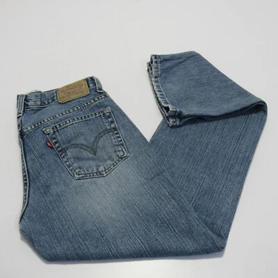 Levis Womens 505 Regular Fit Straight Leg Blue W 28/ L 31 REF (M16411 - Image 1 of 4