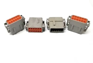 Lot Of 4 New TE Connectivity Deutsch DTM06-12SC ~ 12P DTM PLUG ASM KEY C - Picture 1 of 1