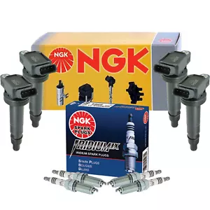 NGK 4 Ignition Coils & 4 Iridium IX Spark Plugs Kit For Toyota 4Runner Tacoma - Picture 1 of 1