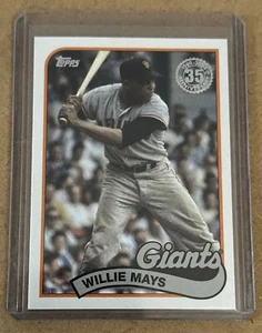 2024 Topps Serie 1 Willie Mays 1989 Topps Baseball #89B-30 Giants - Bild 1 von 2