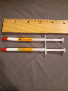 2 PCs ZP Heatsink Compound, Thermal Compound, Thermal Paste, Injector Style Tube - Picture 1 of 3
