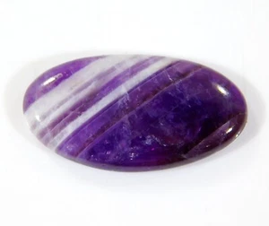 15 Karat natürlicher lila Amethyst Spitze Achat oval Cabochon loser Edelstein von = 0329 - Bild 1 von 5