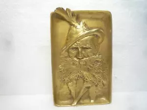 TOLLE ANTIKE MESSING TELLER SCHALE BERNDORF ÖSTERREICH 20er / 30er Jahre JÄGER - Bild 1 von 7
