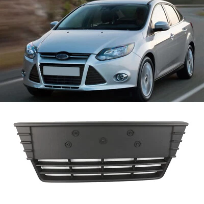 For Ford Focus S/SE 2012 2013 2014 Black Front Lower Center ABS Grille - Image 1 of 4