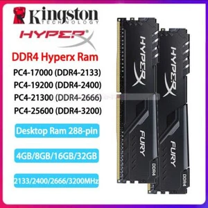 Hyperx DDR4 2133/2400/2666/3200 MHz 4GB 8GB 16GB 32G DIMM Desktop Ram 288pin lot - Picture 1 of 14