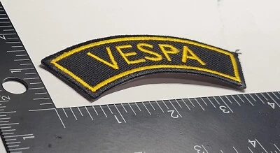 Vespa Tag Name Motorcycles 4.5" x 1.5" Sew Iron Quality Patch Fast Shipping - Image 1 of 4