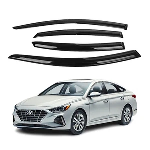 Fits for HYUNDAI SONATA 2015-2019 Acrylic Window Visor Sun Rain Deflector Guard - Picture 1 of 10