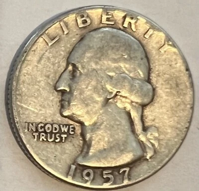 1957 Washington Quarter, Type B Reverse, (item C) - Image 1 of 4