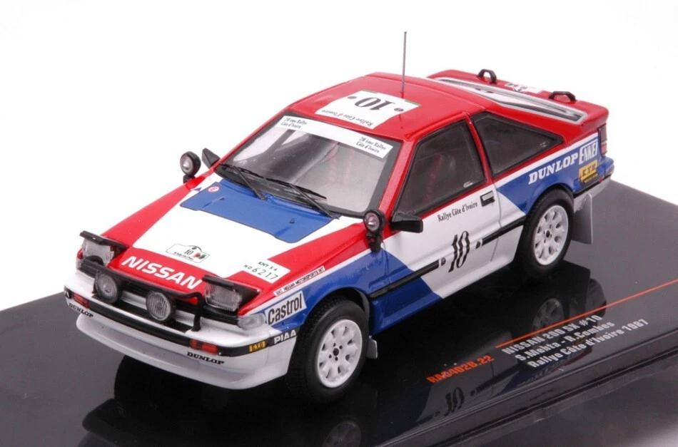 Nissan 200 Sx #10 Rally Cote D'ivoire 1987 Meheta/combes 1:43 Model IXO MODEL - Immagine 1 di 1