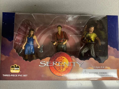 SERENITY Dark Horse Deluxe 3-Piece PVC Set - River, Mal, Jayne Figures Boxed Cover