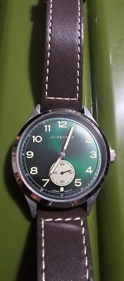 Reloj Hombre Giordano GD-1168 Con Esfera Verde y Banda Marrón Foto 1 de 4