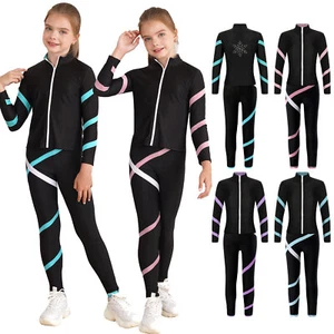 Mädchen Sportanzug Kinder Jogginganzug Sweatshirt+ Sport Leggings Trainingsanzug - Bild 1 von 40
