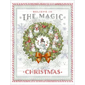 "Magic Of Christmas" Luxe Christmas Cards by Chad Barrett, 8 Cards with Match... - Picture 1 of 1