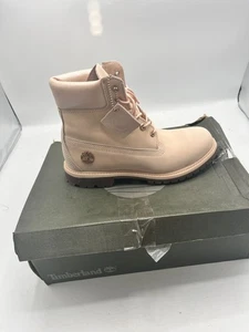 TIMBERLAND Wmns 6 Inch Premium Waterproof Boots 'Light Pink' Size 8 TB0A1HL6 - Picture 1 of 8