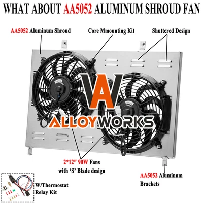 Shroud Electric Fan Fit 1993-97 Toyota Landcruiser FJ80R FZJ80R Lexus LX450 4.5L Foto 1 de 4