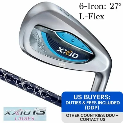 XXIO 13 6-Iron 27° Ladies Single Iron L-Flex MP1300L Blue - Image 1 of 4
