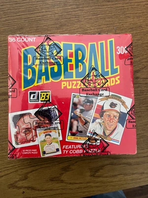 Caja de violonchelo de béisbol Donruss 1983 envuelta en la BBCE Boggs & Sandberg & Gwynn novato Foto 1 de 2