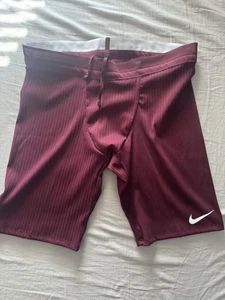 Nike Pro Elite Half Tights Burgundy/white Made in USA Running DA2913 Men’s 2XL - Picture 1 of 6