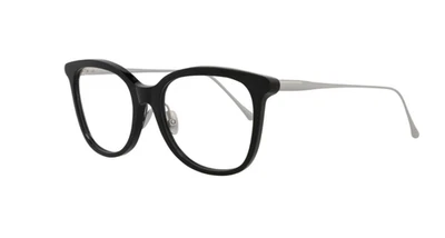 MAUI JIM EYEGLASSES FRAMES MJO2221-02 GLOSS BLACK SILVER OVAL 52-18-145MM CASE - Image 1 of 4