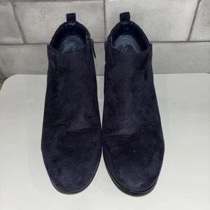 Style & Co. Wessley Navy Suede Booties Women's Sz 8 NEW - Picture 1 of 6