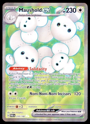 Pokemon TCG - Maushold ex - 233/182 - SV04: Paradox Rift - Image 1 of 2