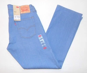 LEVI'S - Jeans Uomo NUOVO Vintage 514 Vestibilità Dritta 34"W X 32"L Blu Cielo Denim - Foto 1 di 7