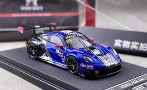 SR 1:64 Blu 911 GT3 R #14 Racing Sport Diecast Display Giocattolo Collezione Regalo - Foto 1 di 10