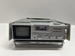 SANYO TPM2770 Mini AM/FM Radio TV Vintage Tv And Radio Work Clock Doesn’t Rare - Picture 1 of 3