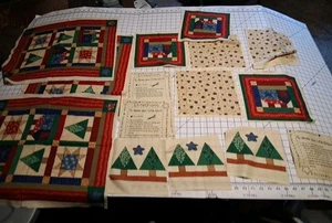 Cut Out Little Quilt and Pillow Panel Makes 3 Of Each - Picture 1 of 9