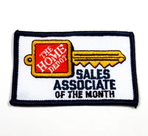 Home Depot Sales Associate del Mese Patch Premio Dipendenti Vintage Ricamato - Foto 1 di 6