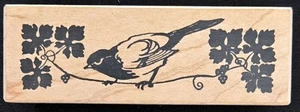 Invoke Arts Rubber Stamps Nouveau Bird on Vine Border Frame - Picture 1 of 2