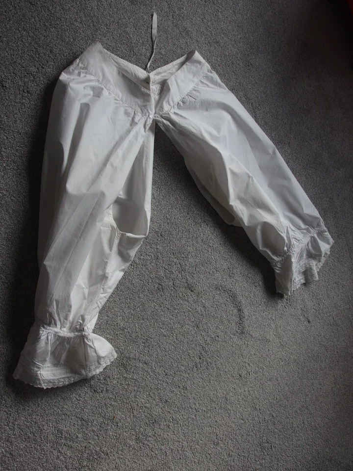 Antique Victorian knickers bloomers  open leg crotch less - Image 1 of 4