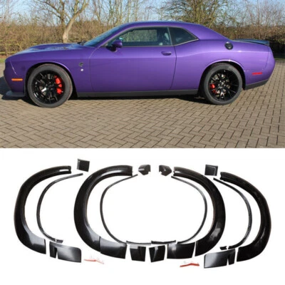 Matte Wheel Fender Flares For 2015-2023 Dodge Challenger Base Model Demon Style — 第 1/4 张图片