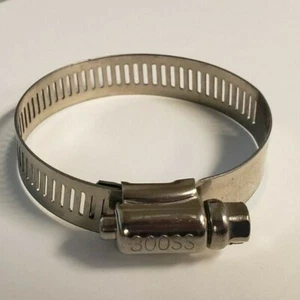 #28 Abrazadera de manguera de acero inoxidable banda de 1/2"" con tornillo de 5/16"" paquete de 10 - Imagen 1 de 8