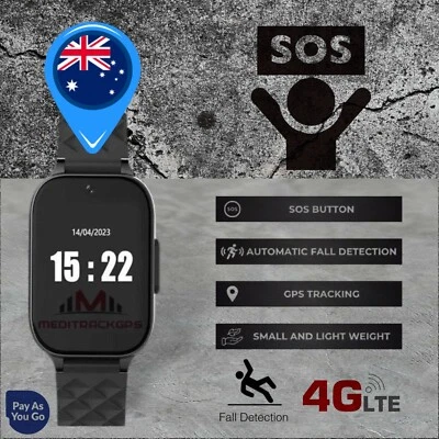 MediTrackGPS® Seniors SOS Smart Watch 4G Phone GPS Tracker requires Nano-SIM - Image 1 of 4