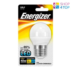 Energizer LED Golf Lumière Ampoule E27 S8696 Blanc Chaud 2700K 5.9W 40W 470 Neuf - Picture 1 of 1