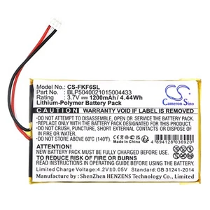 Batterie Li-Polymer 1200mAh type BLP5040021015004433 Pour Falk F3, F4, F6 - Afbeelding 1 van 5