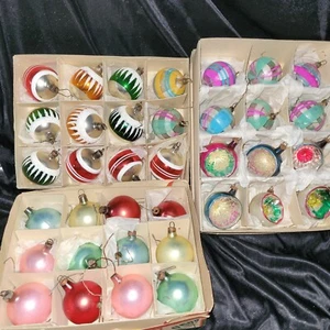 alter Christbaumschmuck Reflex Kugel bunt - Bild 1 von 8