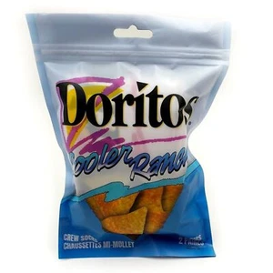 Doritos Cooler Ranch Chips Crew Socks Mens Womens 2 Pairs Retro Novelty Gift - Picture 1 of 9