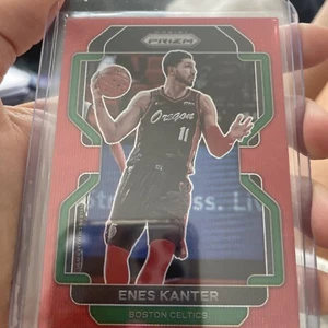 2021-22 Panini Prizm Enes Kanter Red Wave Basketball Card No. 51 - Picture 1 of 2