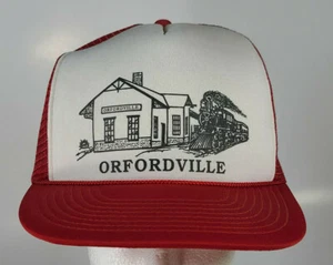 Orfordville Wisconsin Ferrocarril Depósito Gorra Gorra Sombrero Ganador - Imagen 1 de 10